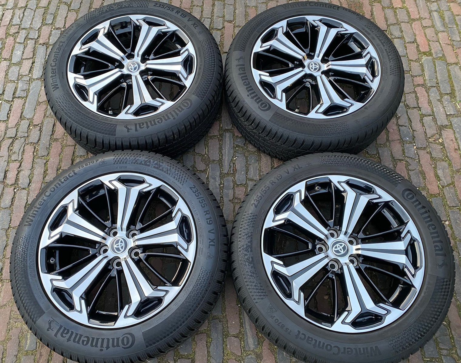 Toyota Rav4 velgen + TPMS+ 235/55R19 winter- of zomerbanden, Auto-onderdelen, Banden en Velgen, 19 inch, Banden en Velgen, Nieuw