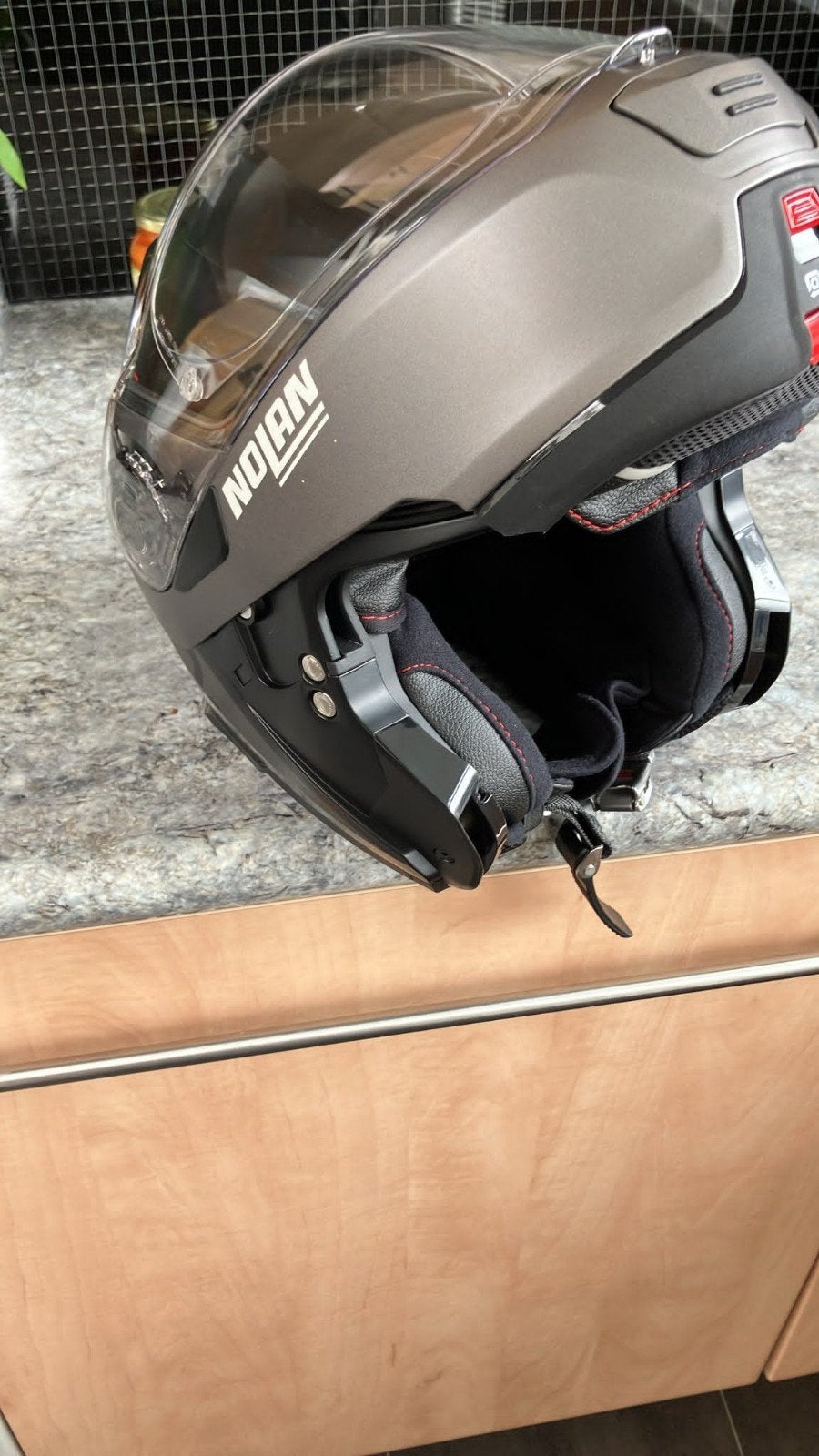 Nolan N100-5 Plus systeemhelm - Mat Zwart/Grijs, Motoren, Systeemhelm, Heren, Nolan, Ophalen of Verzenden