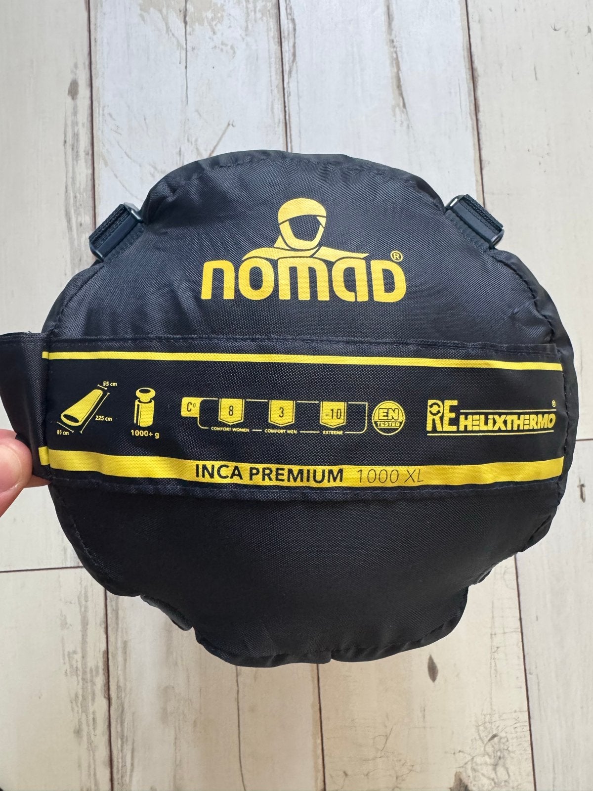 Nomad Inca Premium 1000 XL Mummy slaapzak, Caravans en Kamperen, Slaapzakken, Zo goed als nieuw, Ophalen