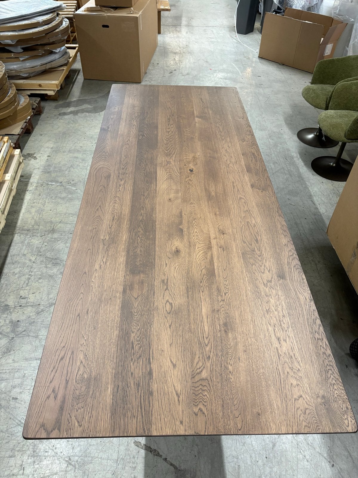 Eettafel Dyyk 260x100cm - Tabacco - Stelvio Anodic, Huis en Inrichting, Ophalen, 100 tot 150 cm, Dyyk, 200 cm of meer