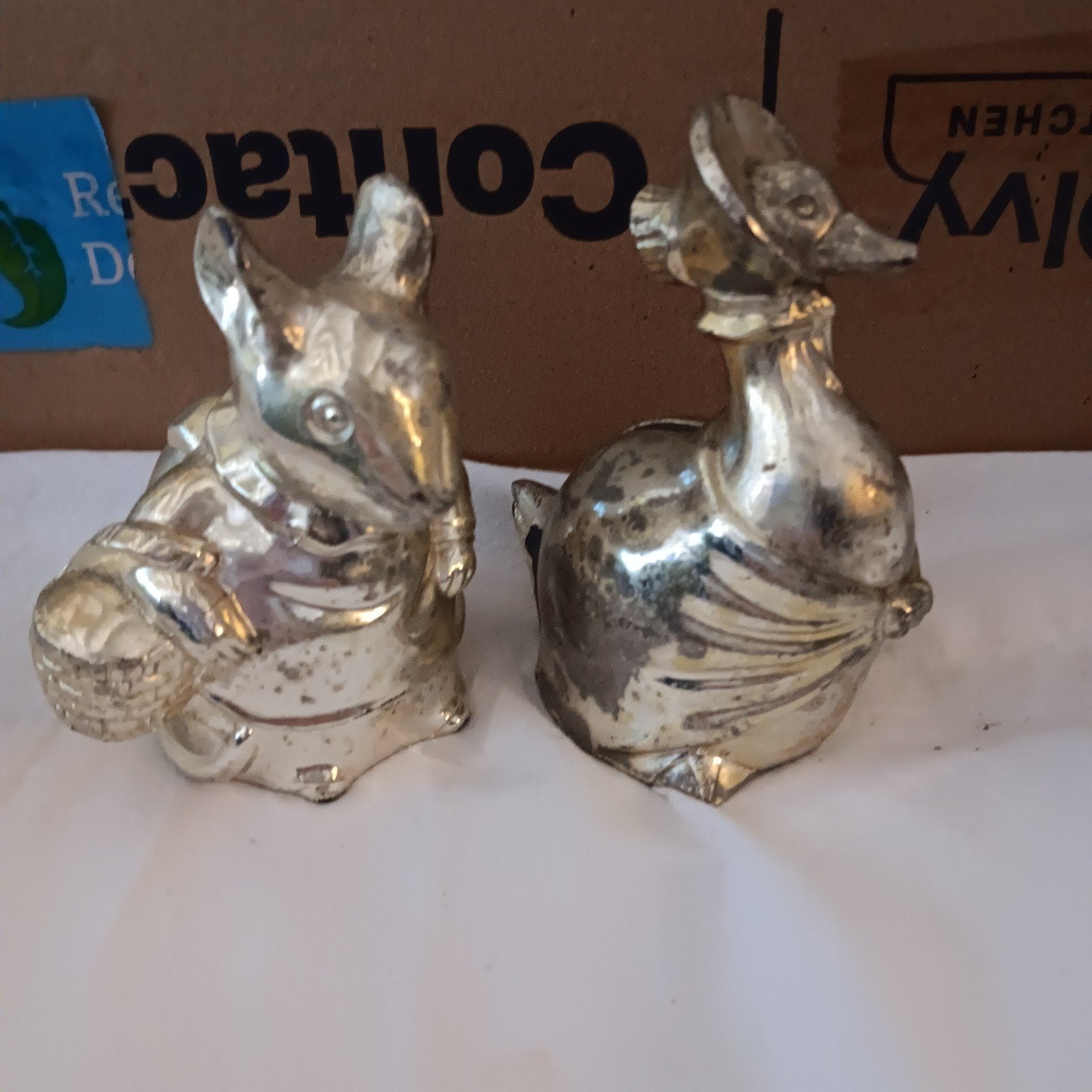 2 Vintage Beatrix Potter Spaarpotjes - Beschadigd, Verzamelen, Ophalen of Verzenden, Gebruikt