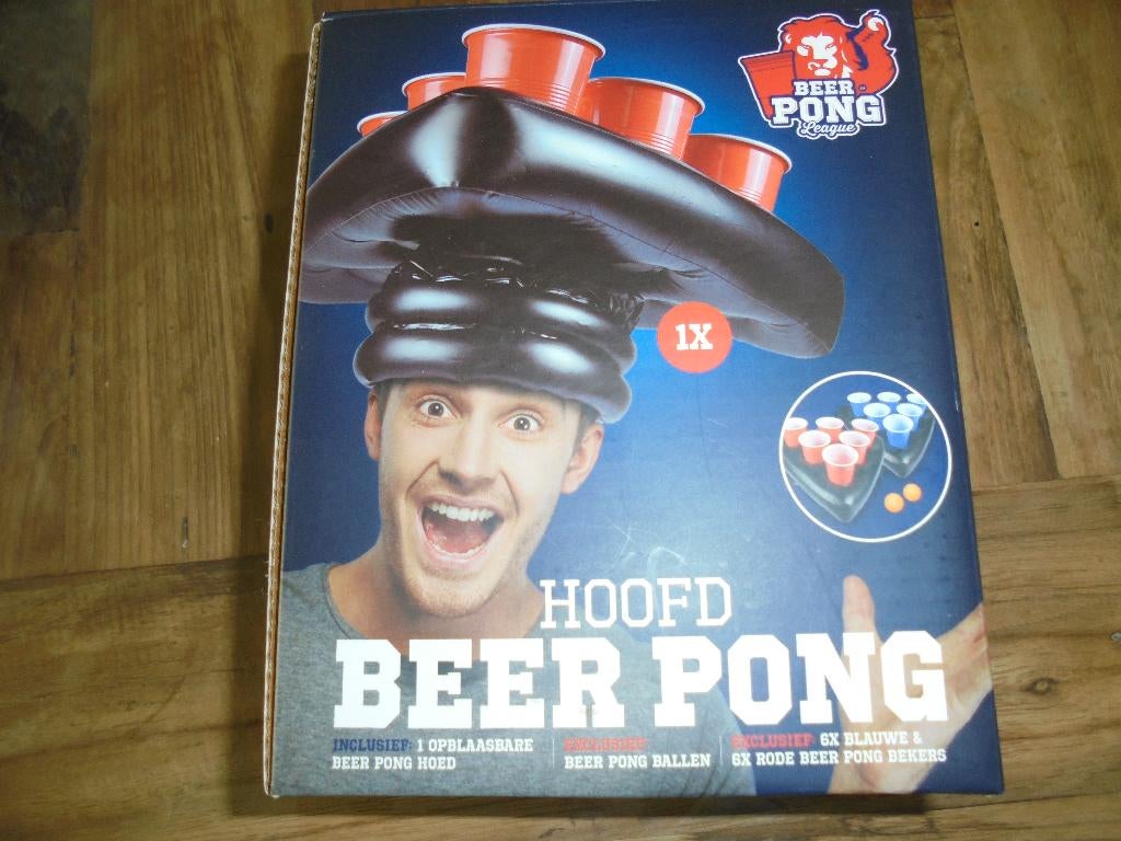 Hoofd Beer pong Spel., Ophalen of Verzenden, Nieuw, Feestartikel, Overige