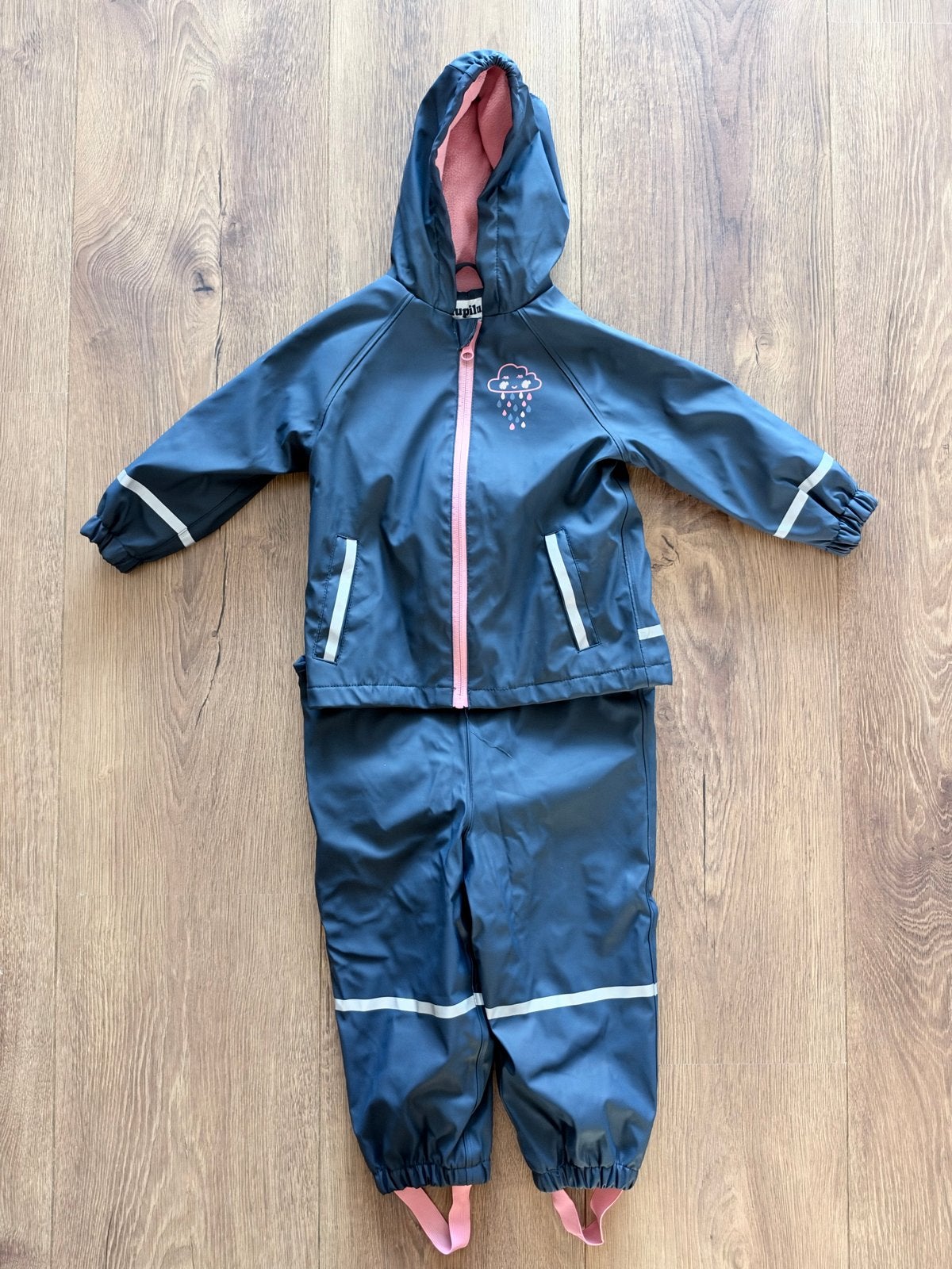 Lupilu Regenpak met fleece voering - 12-24 maanden, Ophalen of Verzenden, Zo goed als nieuw, Jongetje of Meisje