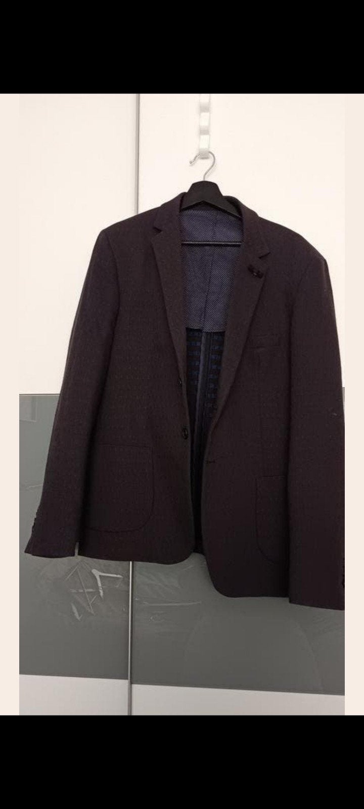 Exibit Heren Blazer - Bruin met Blauwe Details, Maat 52/54 (L), Bruin, Ophalen of Verzenden, Exibit
