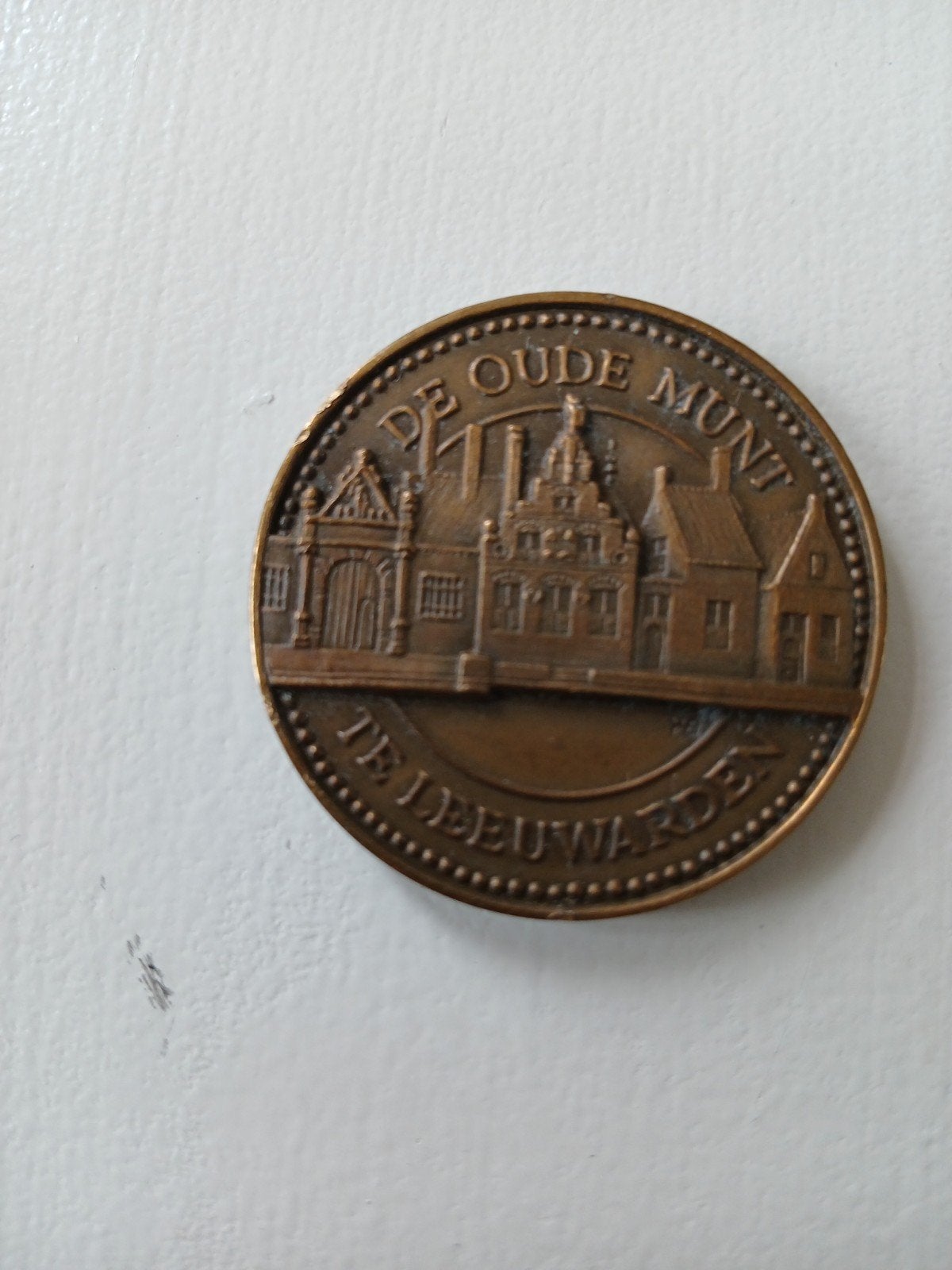 De Oude Munt , Leeuwarden 1983., Postzegels en Munten, Penningen en Medailles, Ophalen of Verzenden, Brons