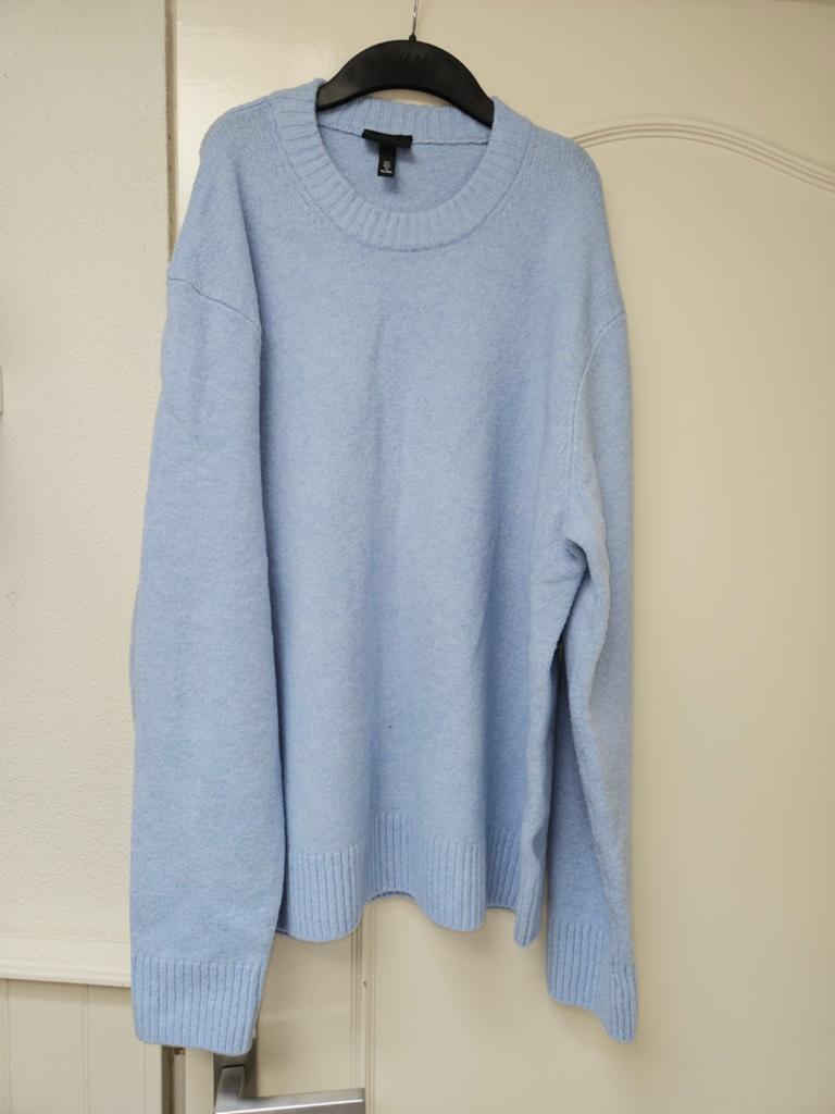 Lichtblauwe herentrui L zgan, Kleding | Heren, Truien en Vesten, Maat 52/54 (L), Blauw, Ophalen of Verzenden, Zo goed als nieuw