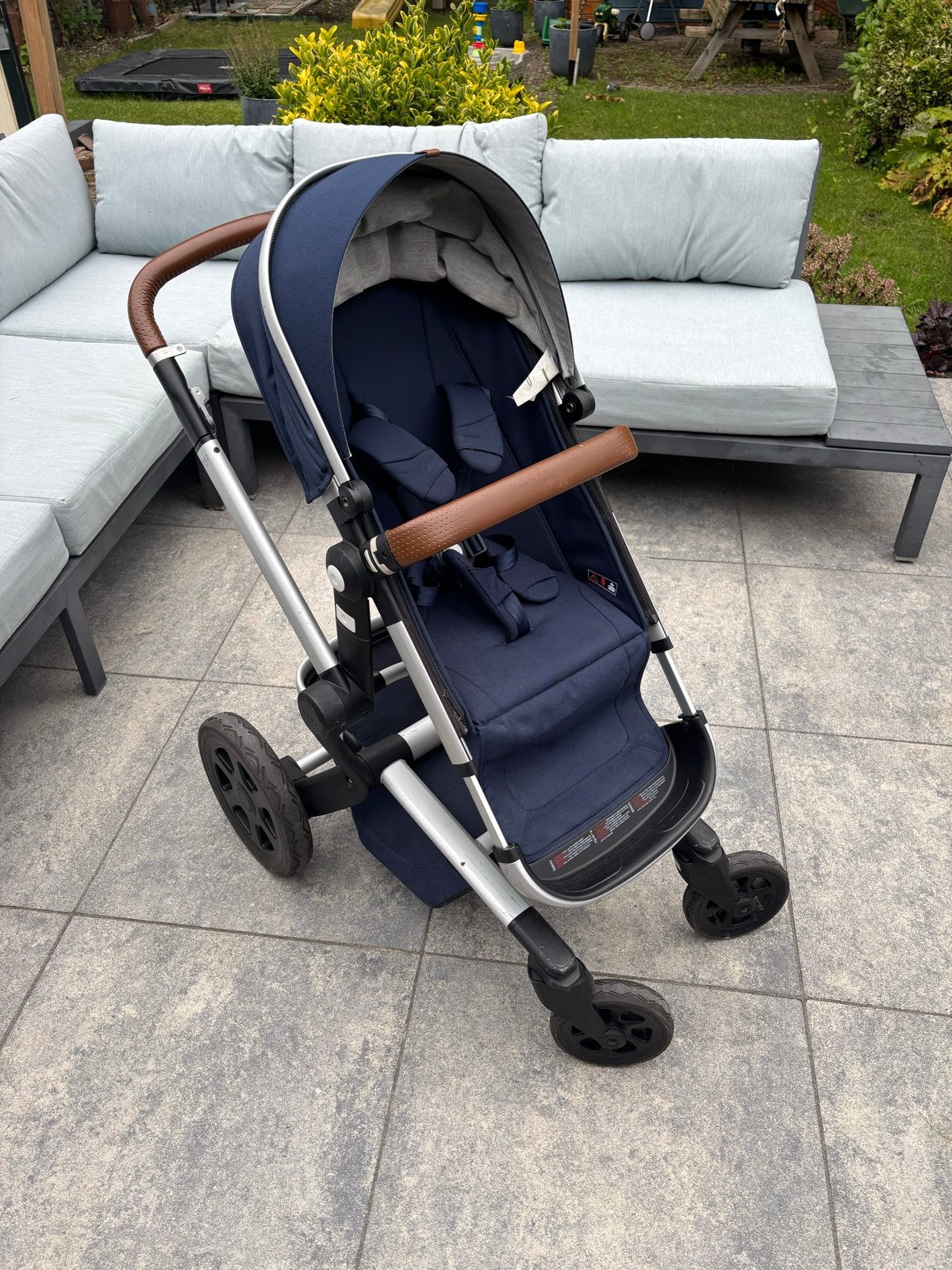 Joolz Day 2 Kinderwagen Blauw met reiswieg en voetenzak, Gebruikt, Met reiswieg, Ophalen, Kinderwagen