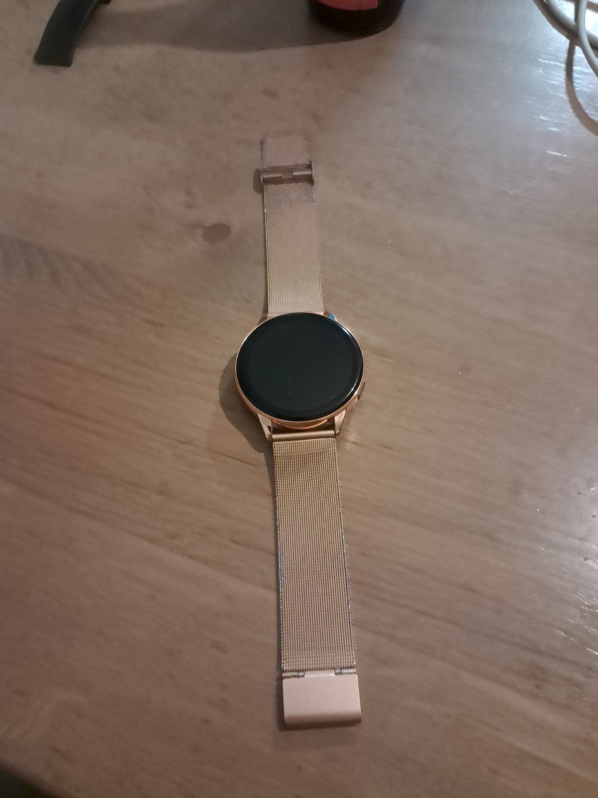 Smartwatch Roségoud met Oplader, Ophalen, Gebruikt, Roze, Onbekend