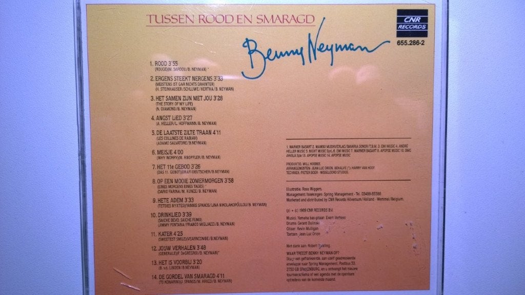 Benny Neyman - Tussen Rood En Smaragd, Ophalen of Verzenden, Zo goed als nieuw, Pop