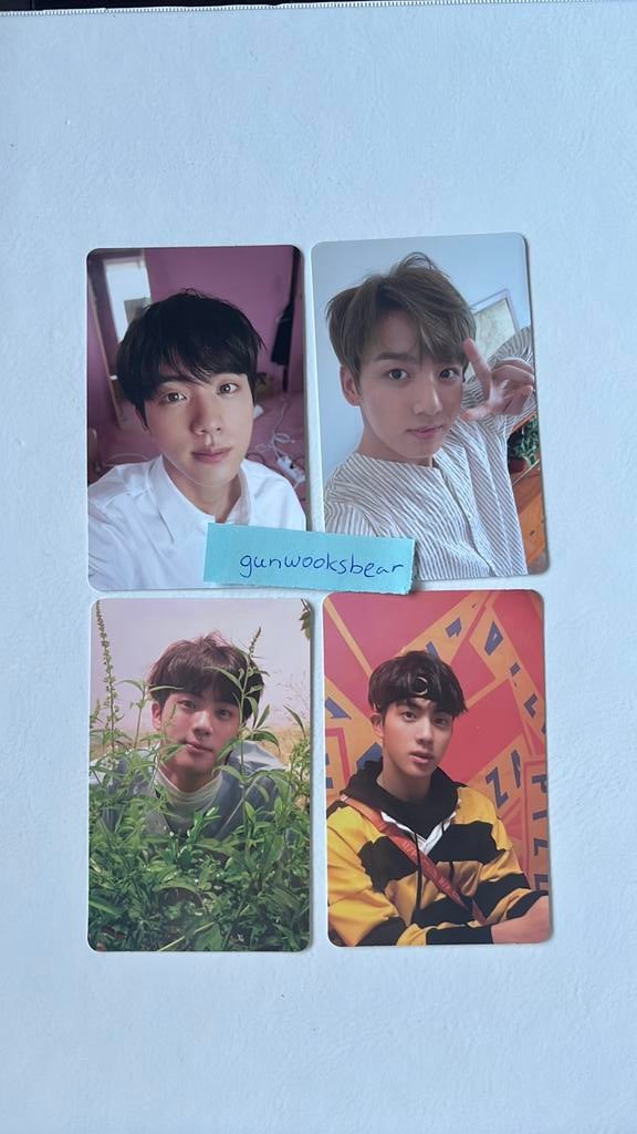 BTS ly her photocards Jin & Jungkook, Ophalen of Verzenden, Zo goed als nieuw, Foto of Kaart