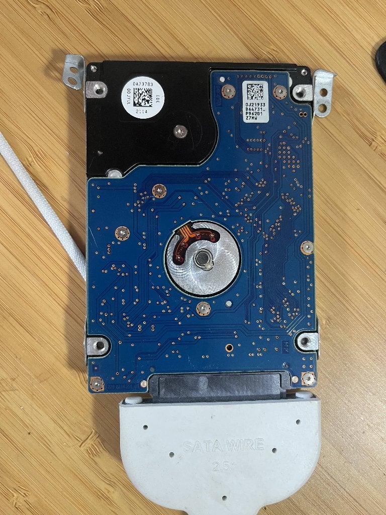 Hitachi 500GB 2.5" HDD + MacBook caddy, Computers en Software, Harde schijven, Intern, Gebruikt, Ophalen of Verzenden, Laptop