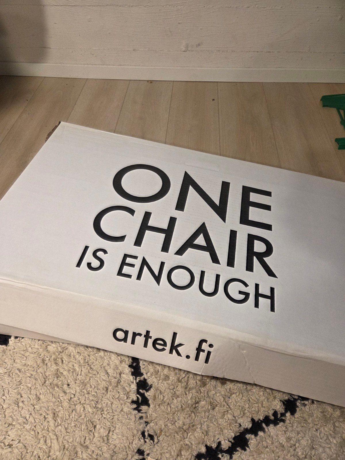 Artek High Stool 64 Kvadrat Stof, Zwart/Wit, Nieuw, Huis en Inrichting, Hout, Zwart, Modern Scandinavisch Design, Nieuw