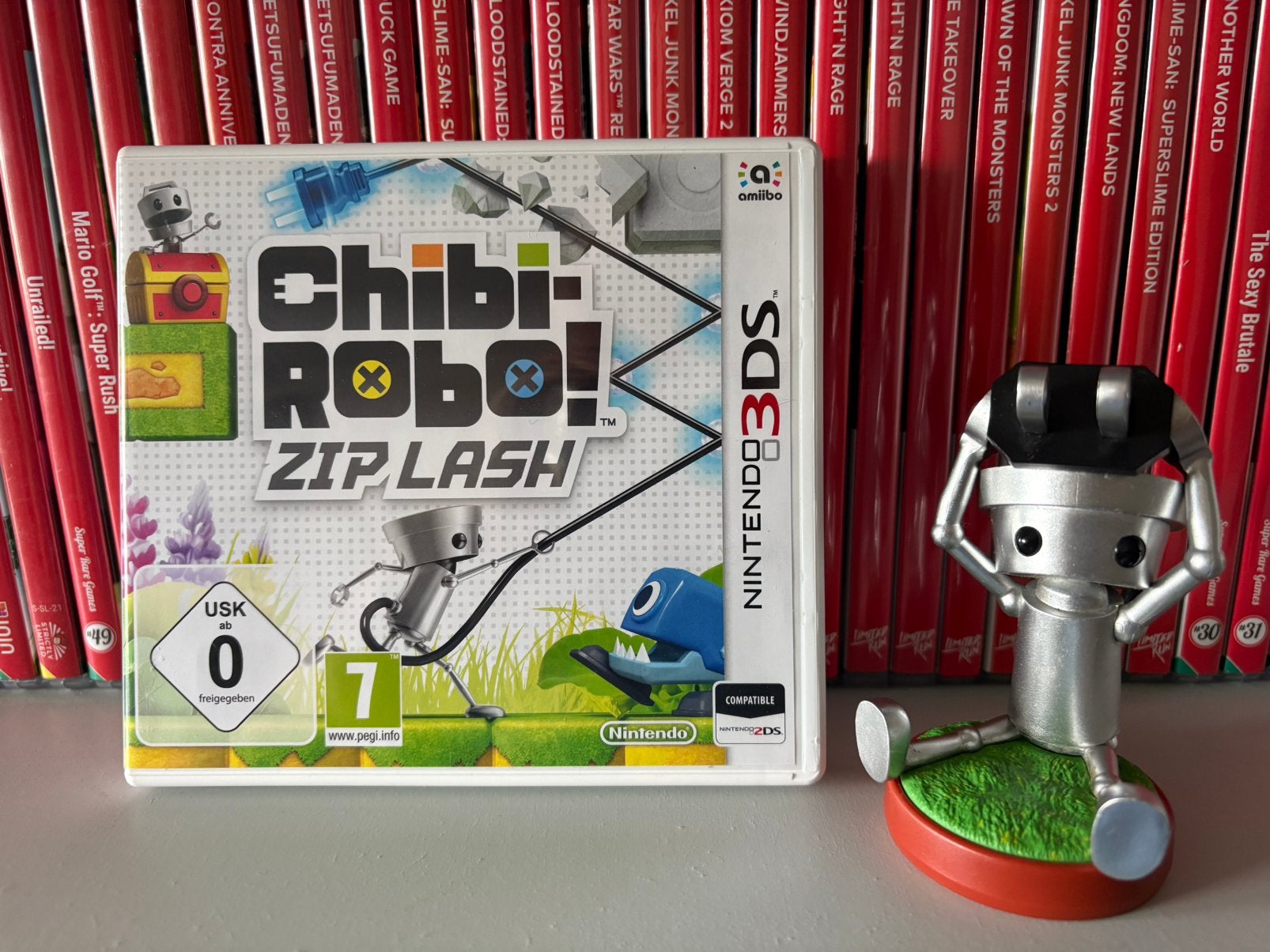 Chibi Robo Zip Lash (3DS) + Amiibo, Avontuur en Actie, 1 speler, Ophalen of Verzenden, Zo goed als nieuw