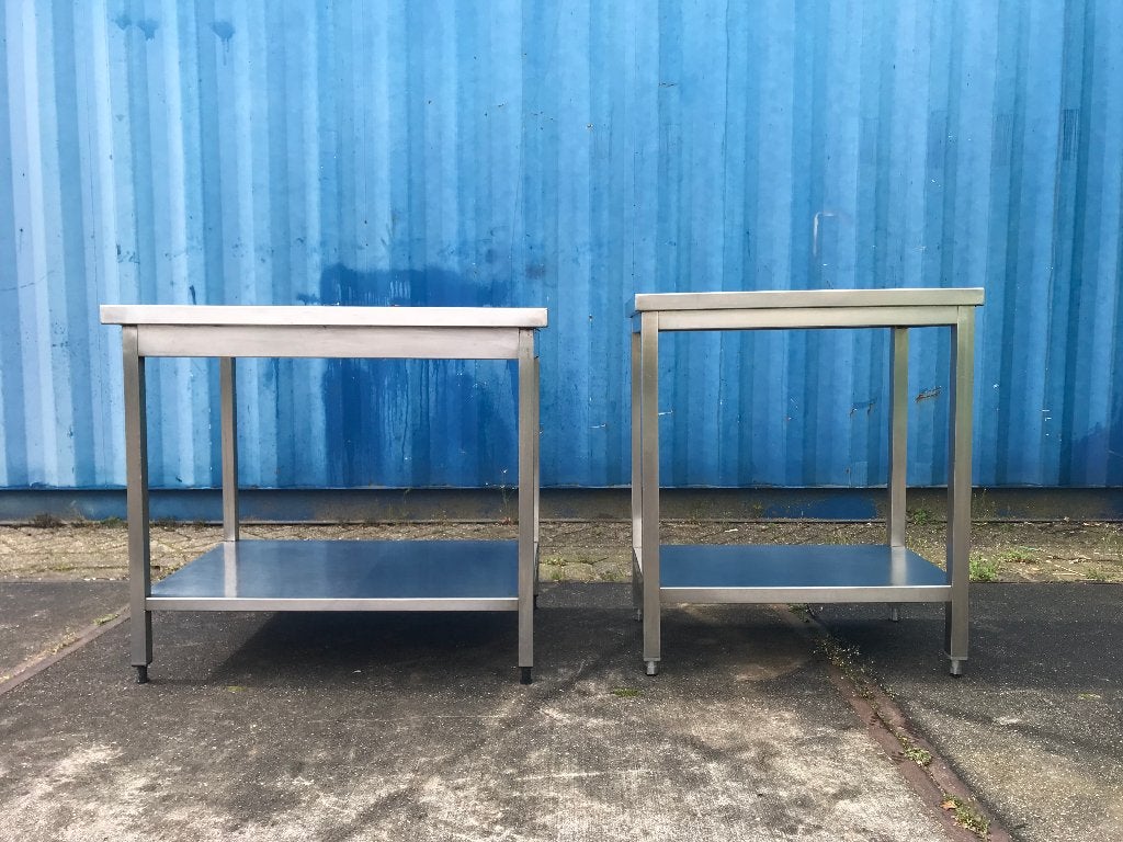 Diverse soorten en maten RVS werktafeltjes, Ophalen of Verzenden, Zo goed als nieuw