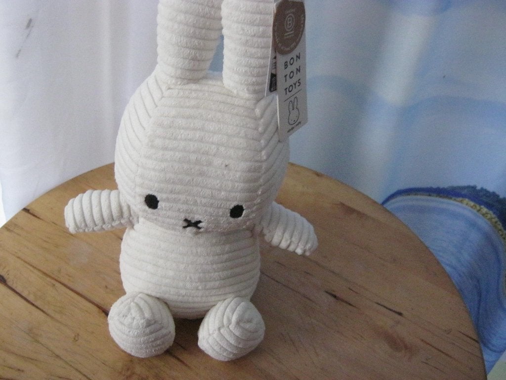 nieuwe off white rib nijntje miffy knuffel van bon ton toys, Overige typen, Nieuw, Nijntje, Ophalen of Verzenden