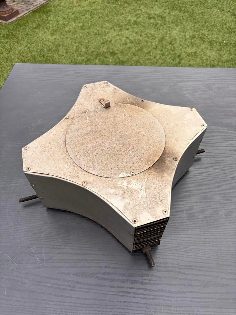 Nedco schoorsteenkap, rvs, tot Ø 300 mm, laag model, Ophalen of Verzenden, Gebruikt