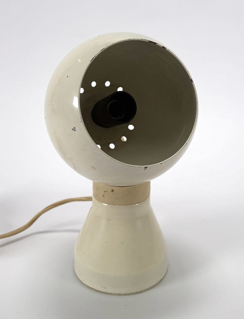 1179. Metalen tafellamp, Reggiani - Space Age "eyeball", Ophalen, Metaal