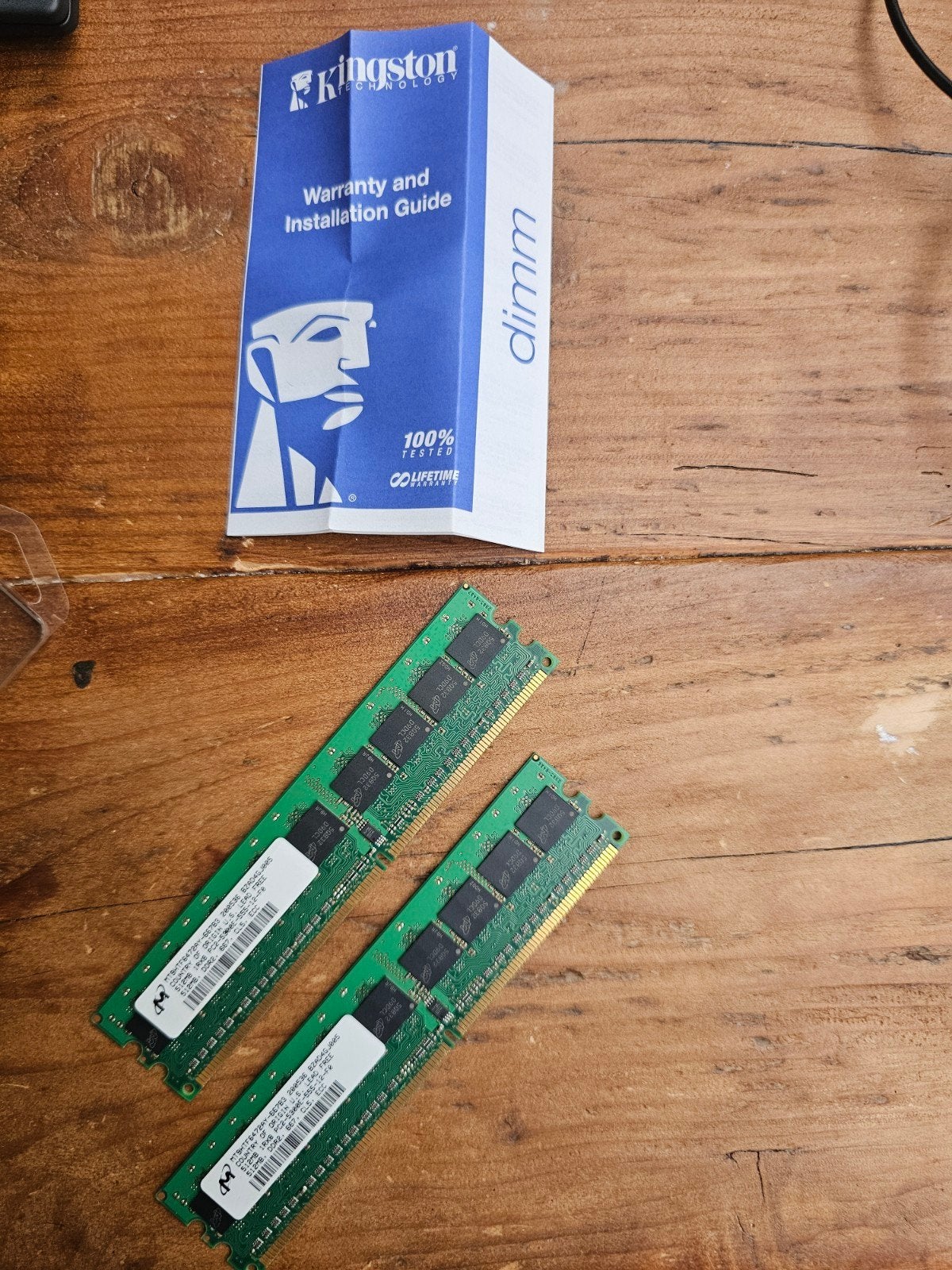 Kingston DDR2 RAM Geheugenmodules - 2x 1GB, Gebruikt, Server, Ophalen of Verzenden, DDR2