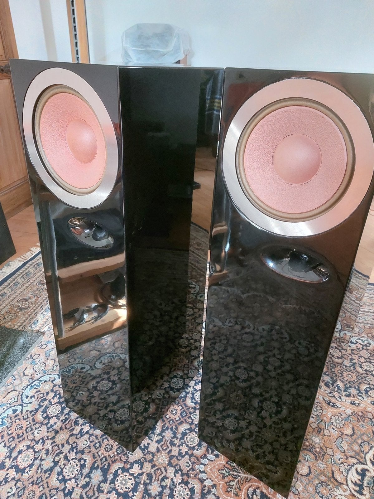 Pink Faun Retro 98DB UNIEKE luidsprekers, Stereo speakers, 120 tot 150 watt, Zo goed als nieuw, Ophalen