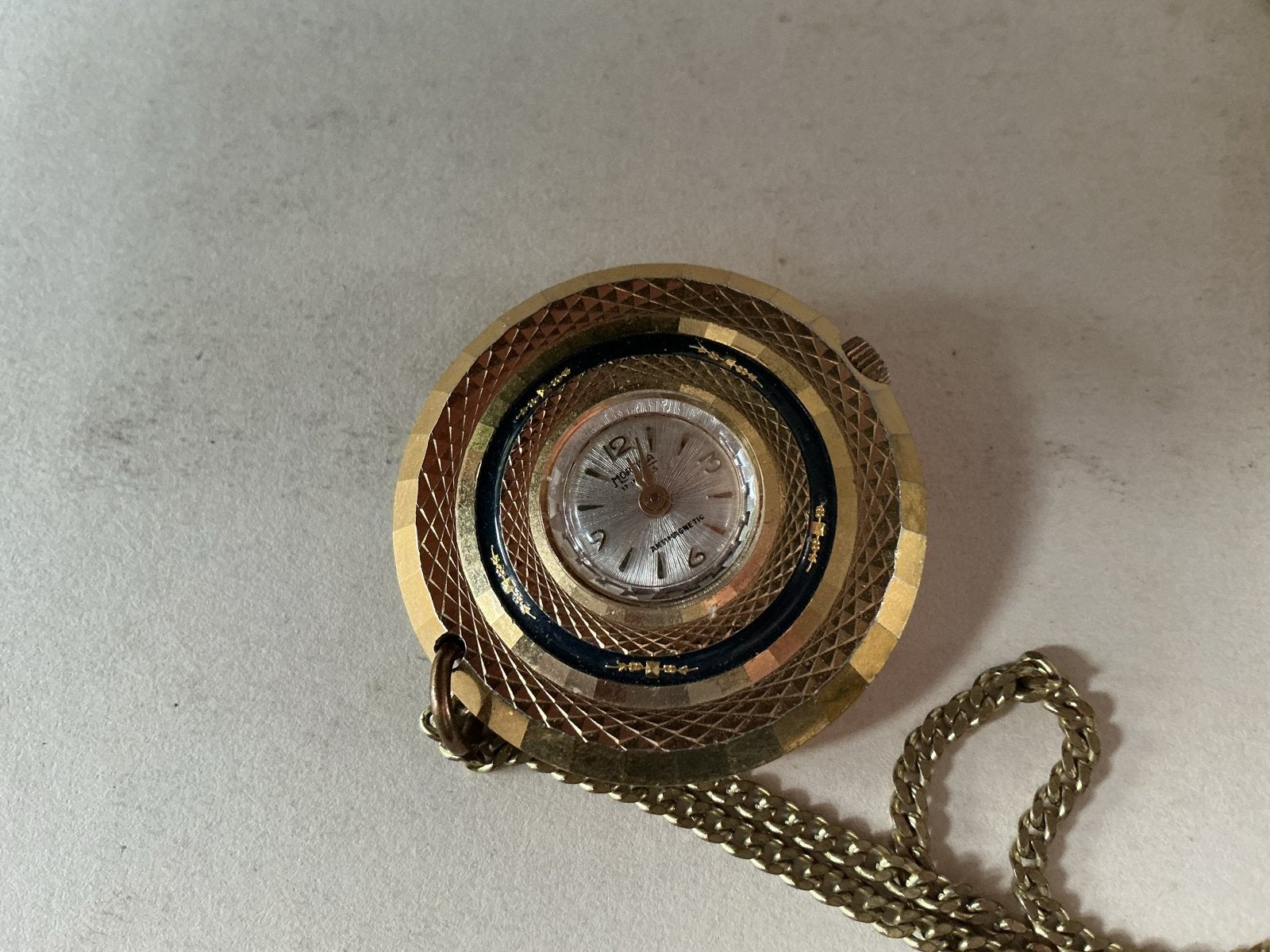 MORTIMA 17 jewels  hang horloge, Overige merken, Overige materialen, Zakhorloge, Gebruikt