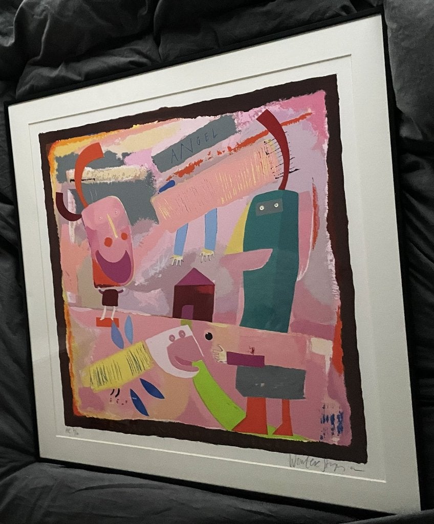 Wouter Stips (1944) - Een dag om nooit te vergeten, Gesigneerd, Ophalen, Abstract, Zeefdruk