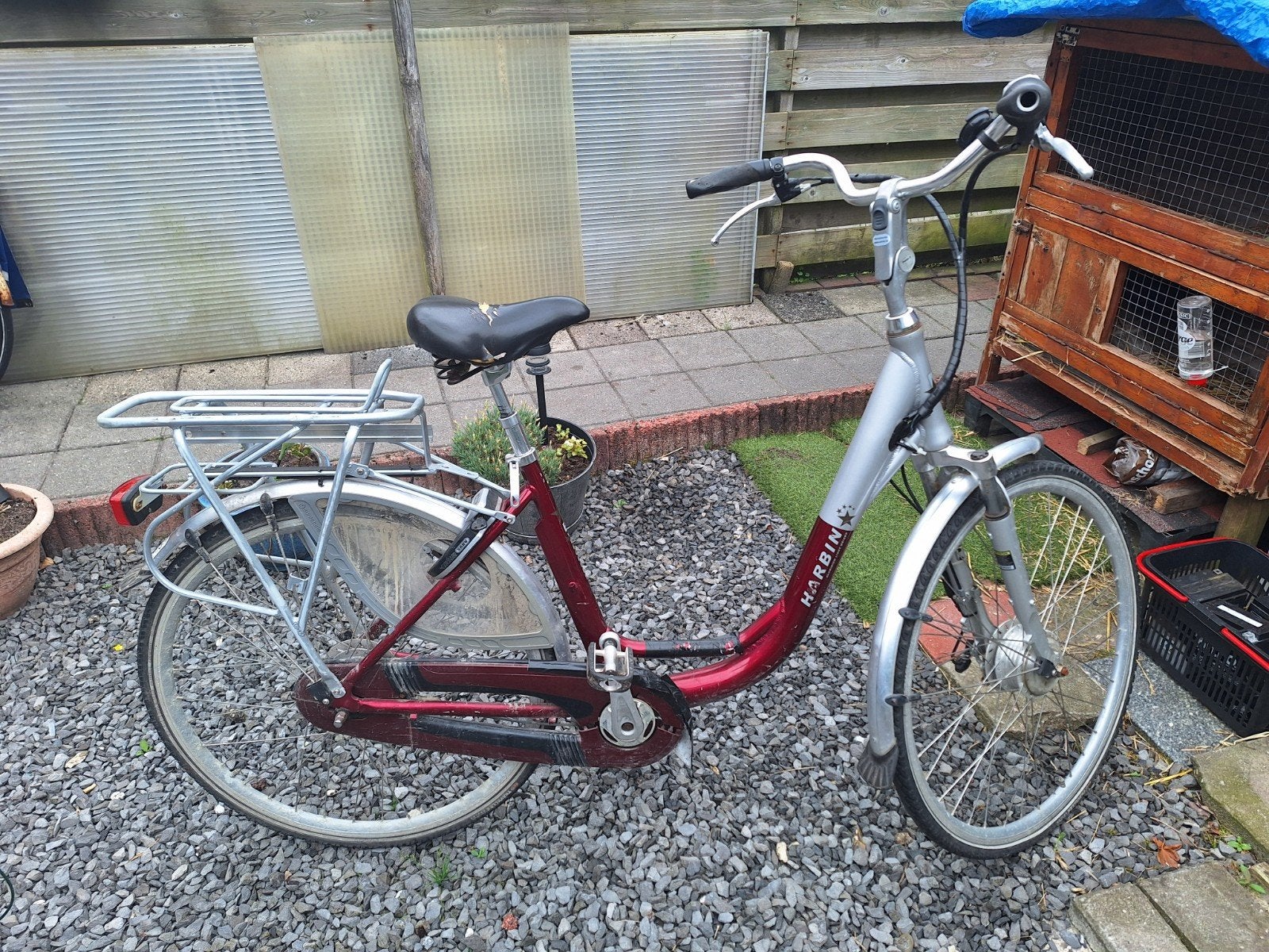 Harbin Damesfiets - Gebruikt., Gebruikt, Velgrem, Versnellingen, 50 tot 53 cm