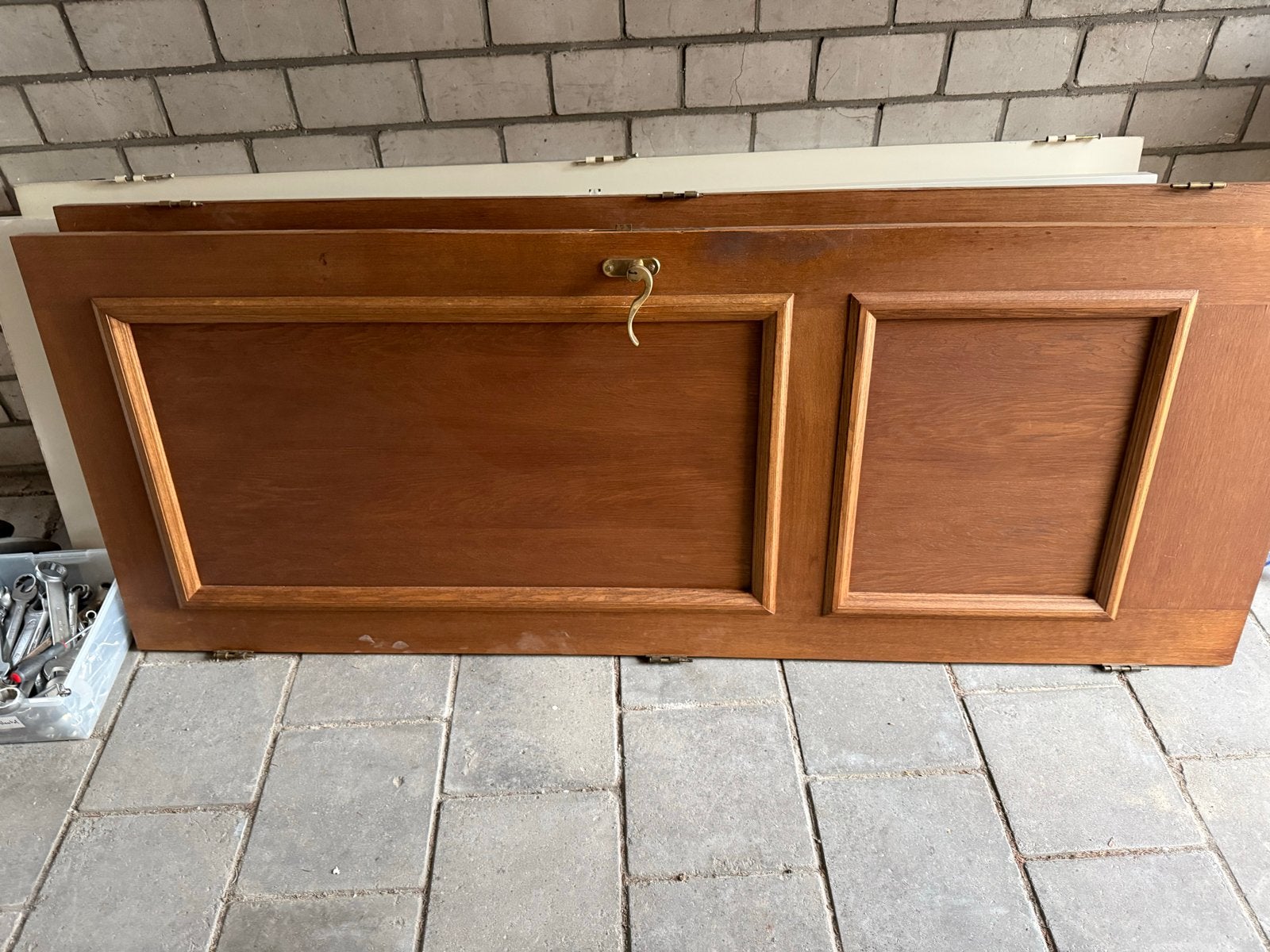 Drie Houten binnendeur 211,5 x 77,5 cm, Ophalen, Gebruikt, Minder dan 80 cm, Binnendeur