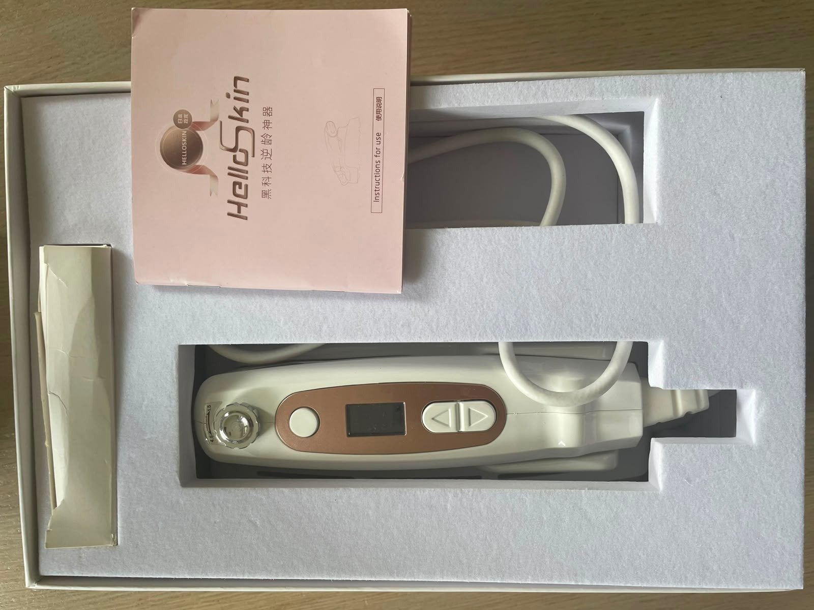 Hifu Machine - anti aging apparaat- hello skin, Ophalen of Verzenden, Zo goed als nieuw, Gehele gezicht, Verzorging