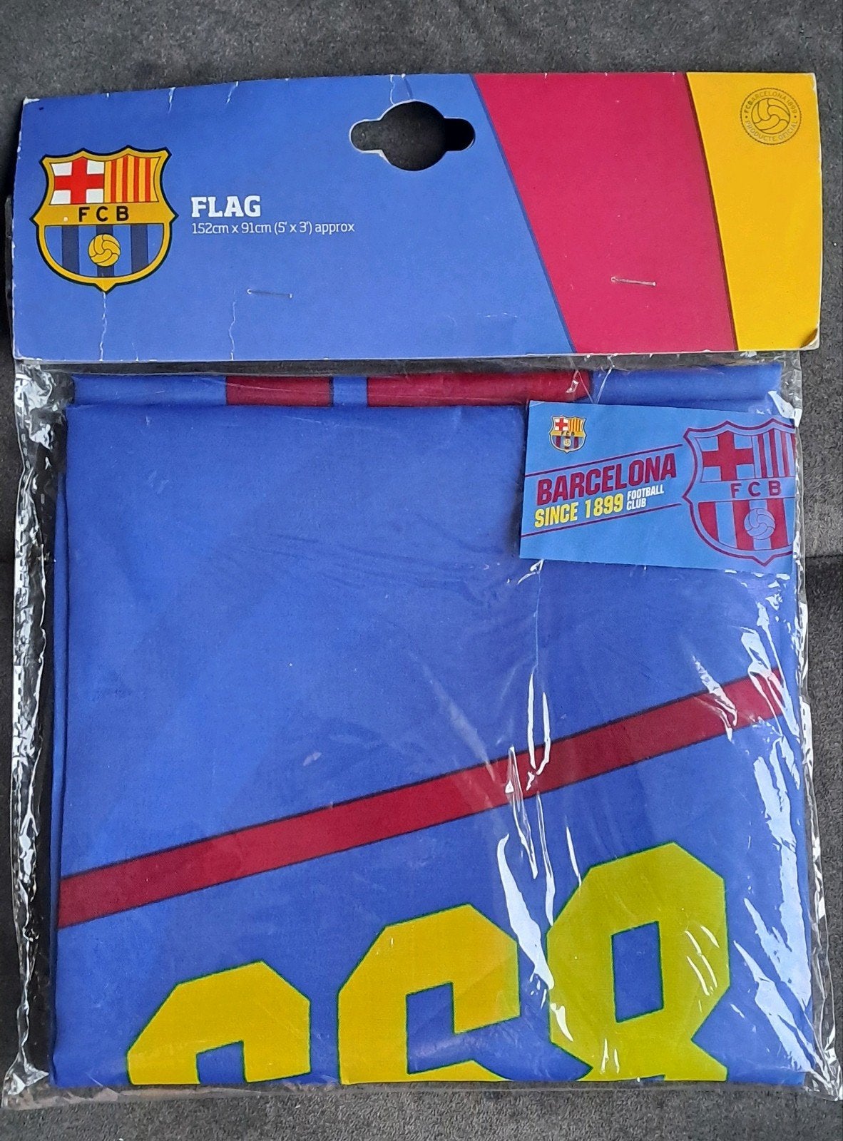 Nieuwe FC Barcelona vlag 152x91 CM, Ophalen of Verzenden, Nieuw
