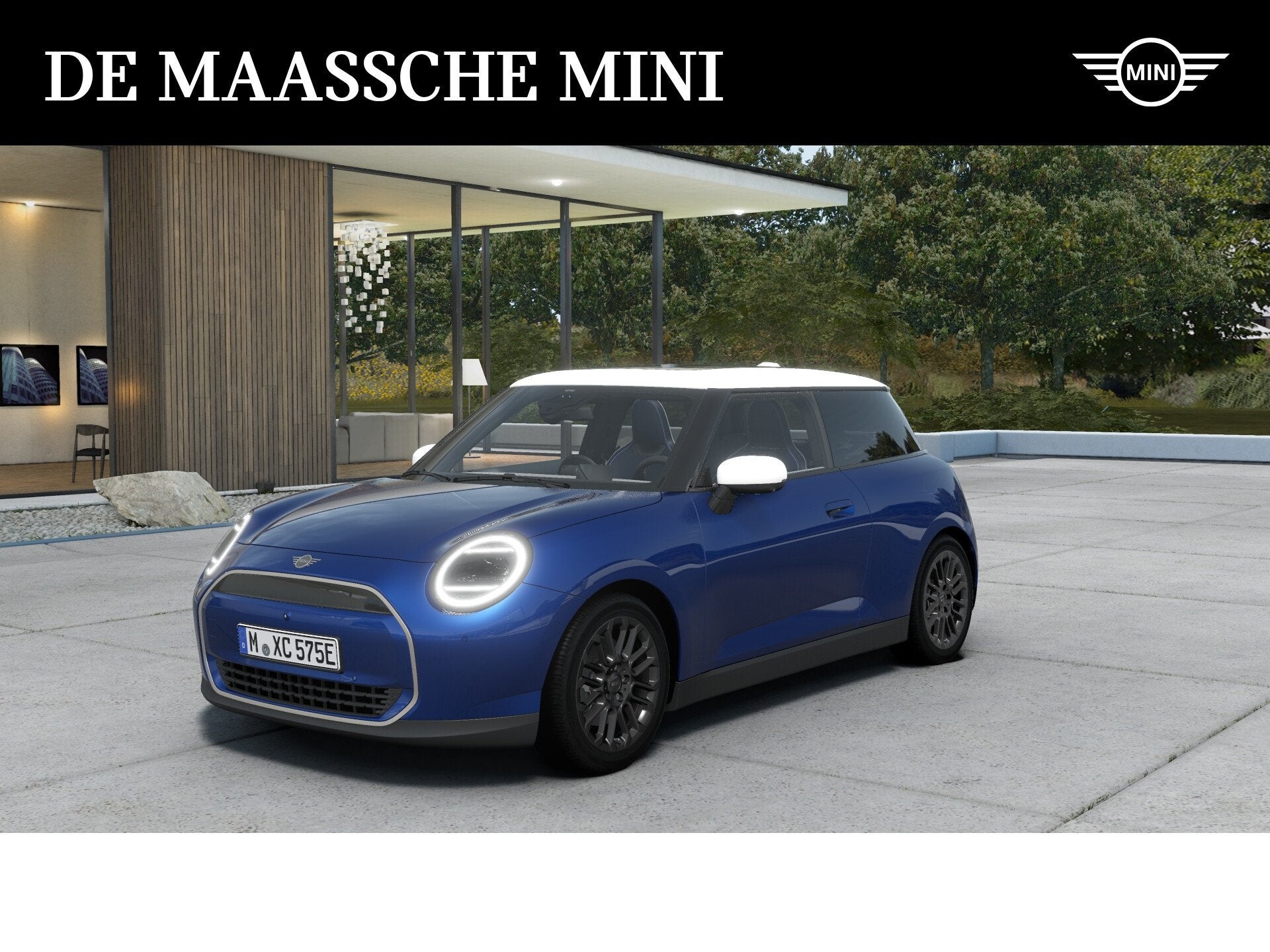 MINI Hatchback Cooper E / Favoured / Pakket L / 17" U-Spoke, Leder, Nieuw, Blauw, Cooper