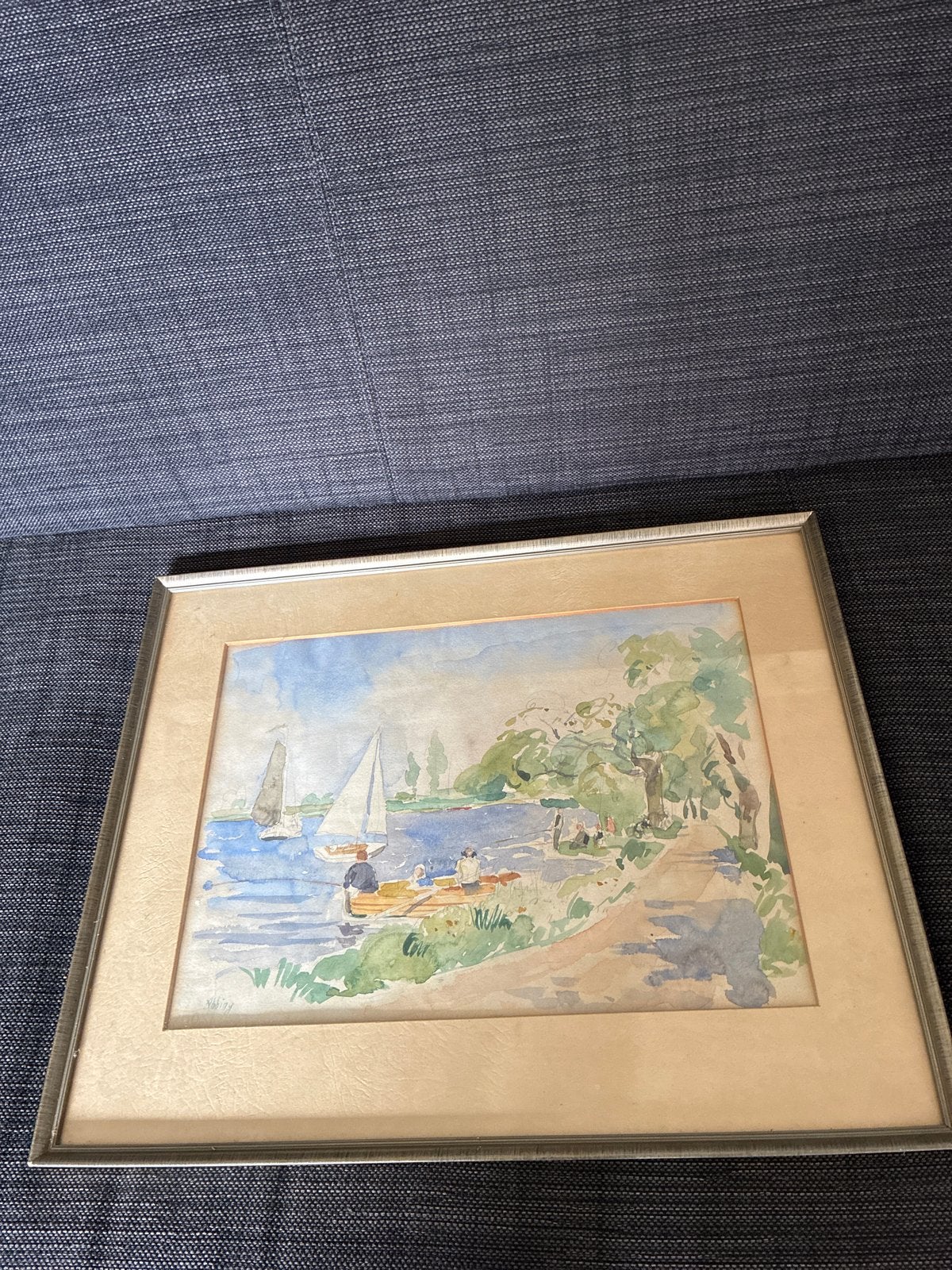 Aquarel van Fik Abbing, Ophalen of Verzenden, Gesigneerd, Landschap, Aquarel