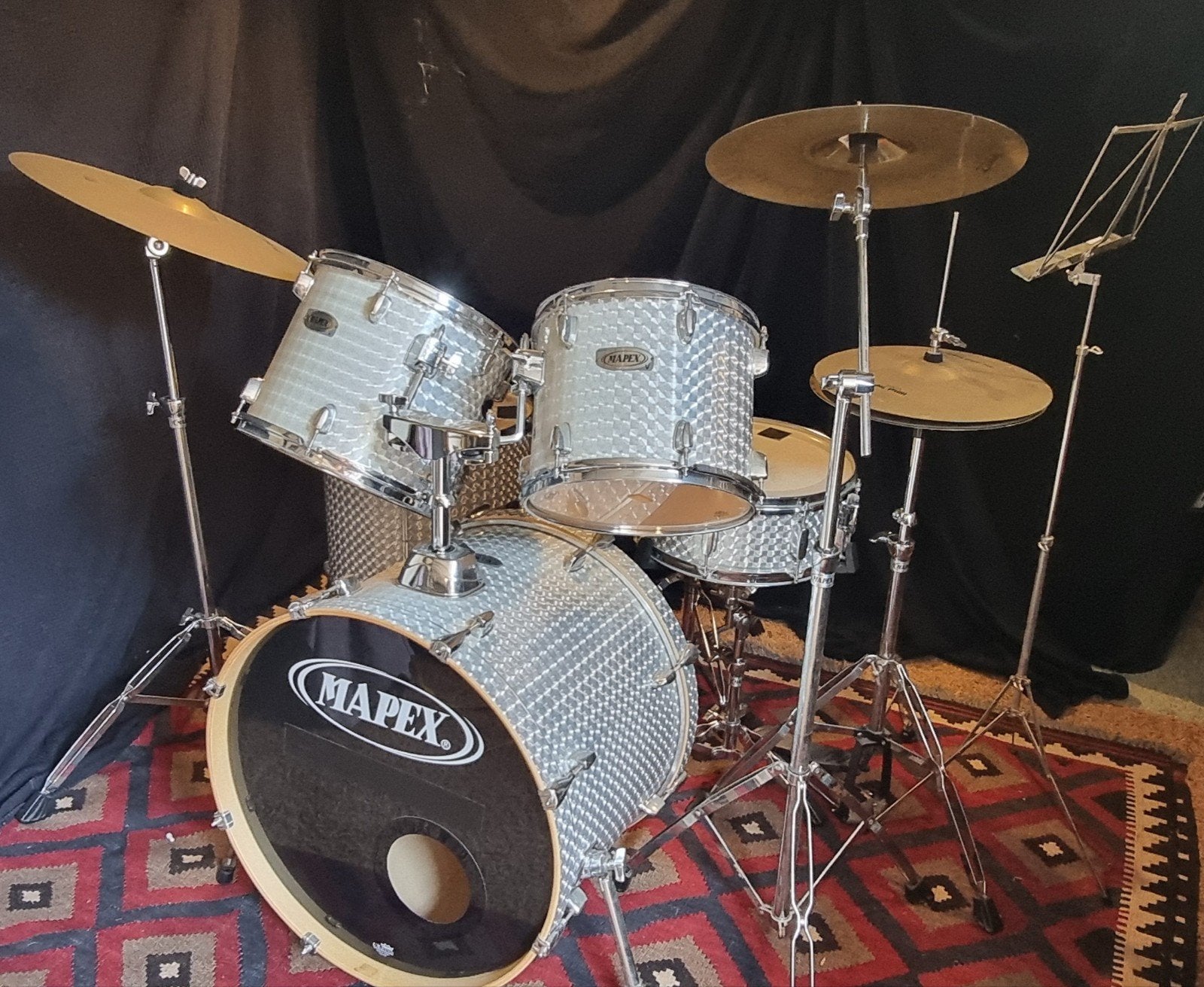 Mapex drumstel met Planet Z bekkens, Ophalen, Gebruikt, Overige merken