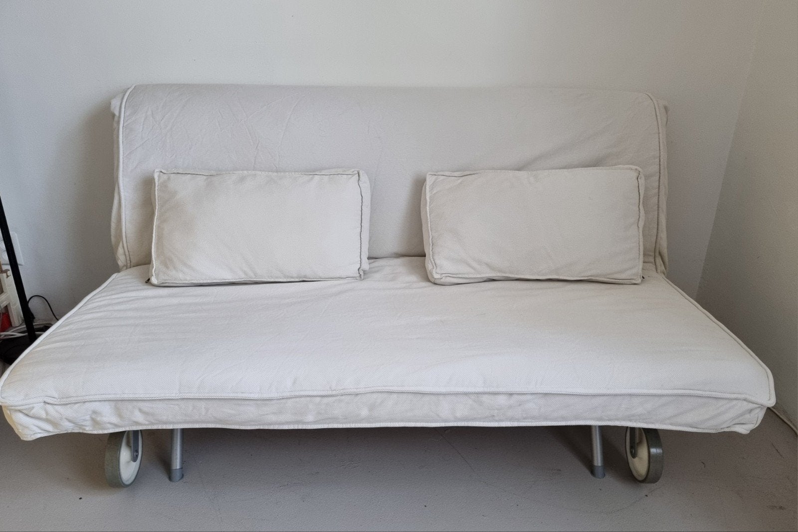 ikea slaapbank PS met wielen, Ophalen, Gebruikt, Tweepersoons, 160 cm