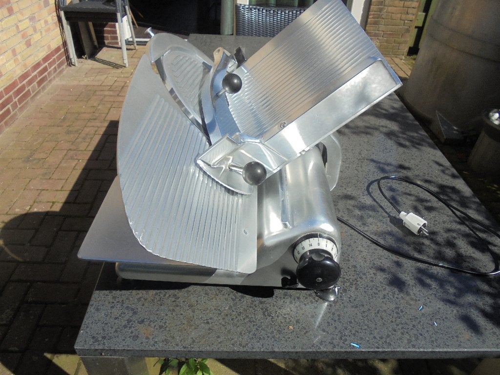 Snijmachine, snij machine, vleessnijmachine. Bizerba, Huis en Inrichting, Ophalen, Gebruikt, Zilver, Metaal