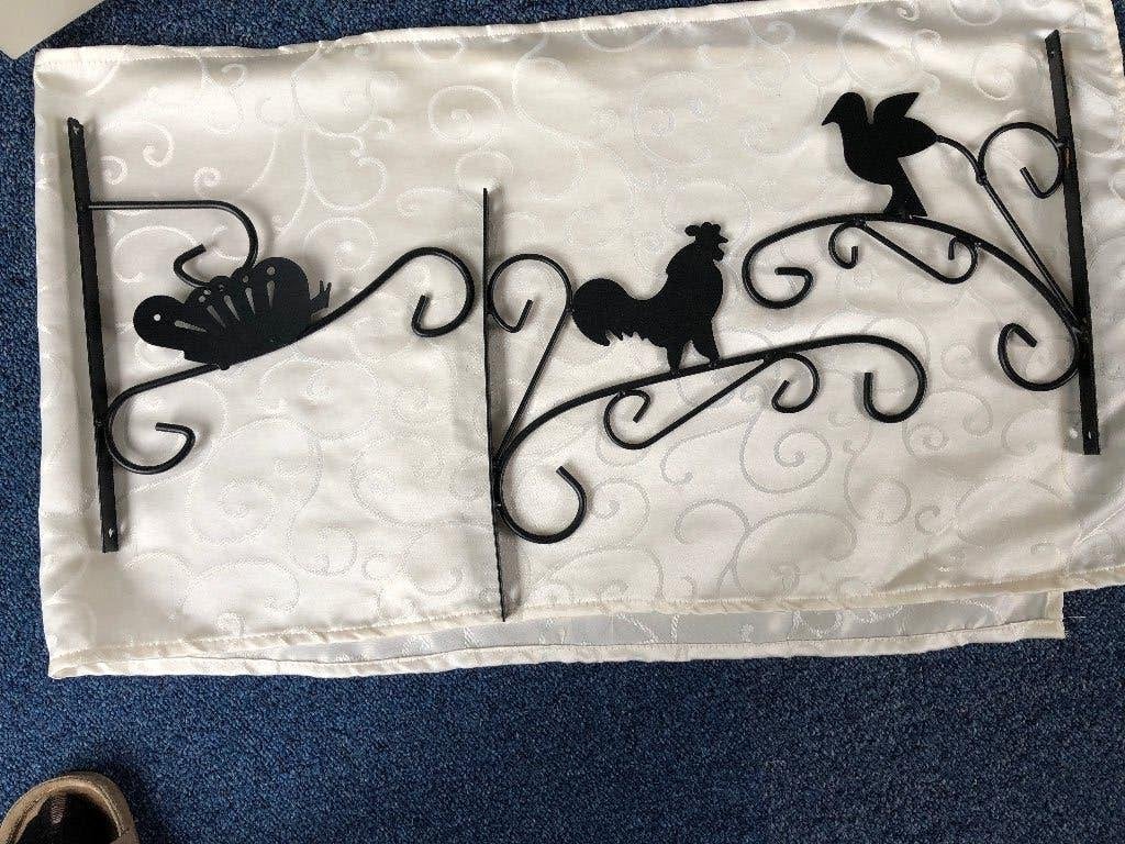 Decoratieve wandhaken met vogel- en vlinder- en haanmotief, Ophalen of Verzenden, Nieuw