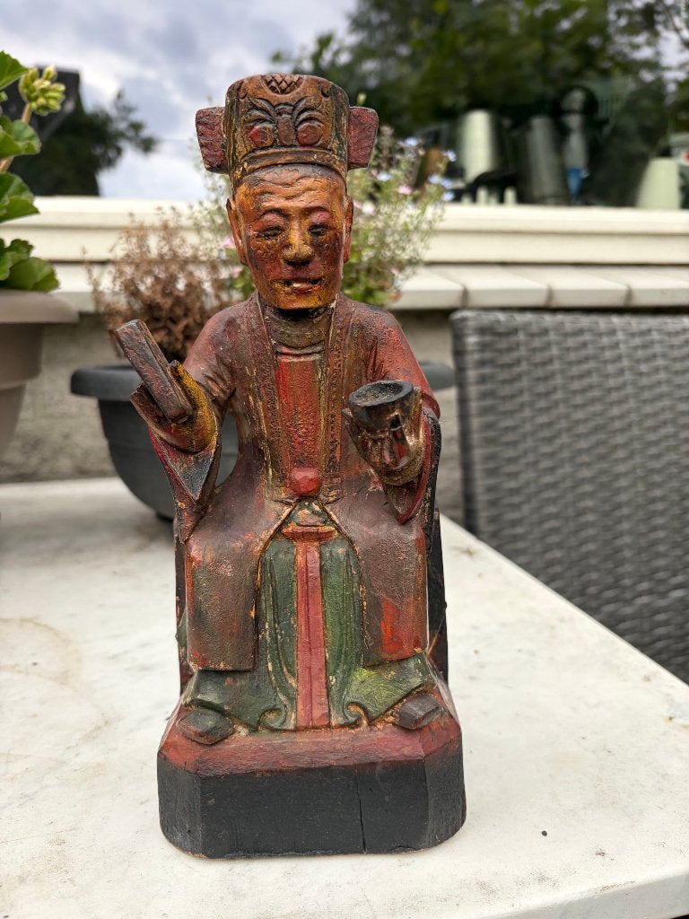 Chinees voorouderfiguur hogere ambtenaar, Antiek en Kunst, Ophalen of Verzenden