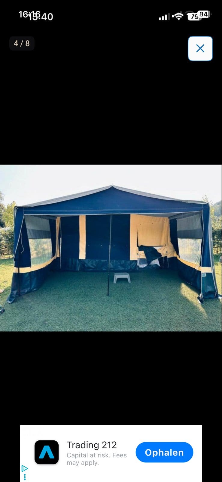 Alpen Kreuzer Mont Blanc Keuken + Tentset + Voortent, Ophalen, Gebruikt, Tot en met 4