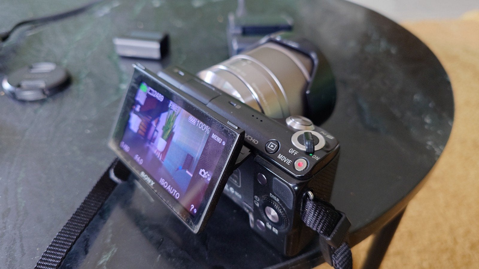Sony Alpha NEX-5N Systeemcamera met E 18-55mm lens, Ophalen of Verzenden, Zo goed als nieuw, 4 t/m 7 keer, Sony