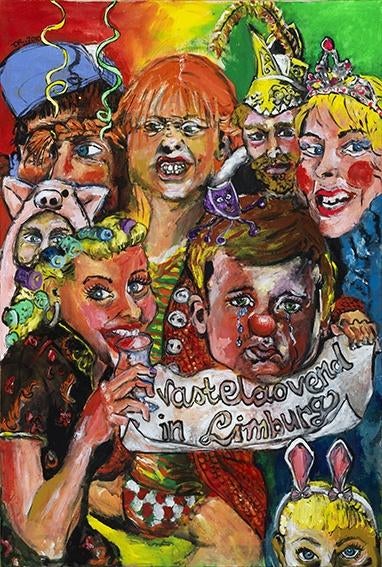 Al1004 carnaval poster 2010 gemaakt door tanja ritterbex ---, Ophalen of Verzenden, A1 t/m A3, Film en Tv