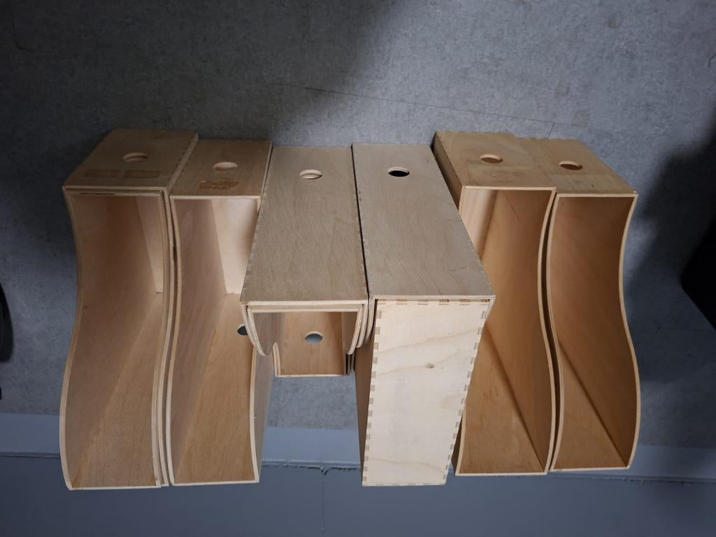Houten opbergboxen van IKEA, Ophalen of Verzenden