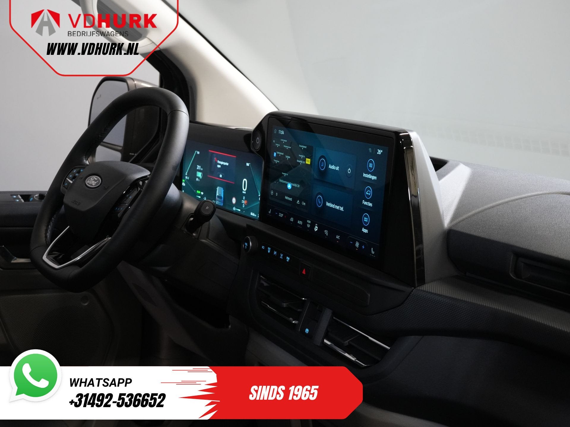 Ford E-Transit Custom L2 Limited 330 km WLTP LED/ Adapt.Crui, Auto's, Bestelauto's, Automaat, 330 km, Gebruikt, 71 kWh