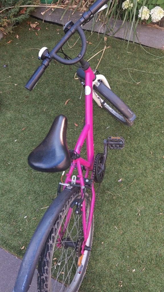 Kinderfiets 6-9 jaar  20 inch, Ophalen of Verzenden, Decathlon, Schijfrem, 16 tot 20 inch