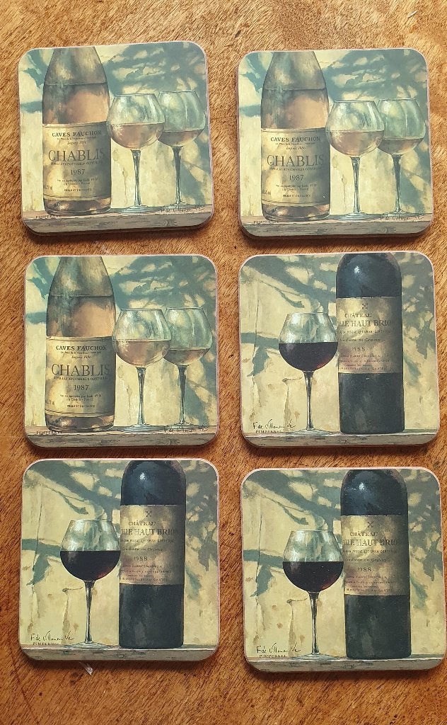 6 Nieuwe Pimpernel onderzetters wijndecor gaaf 10,5x10,5cm, Kurk, Glasonderzetter, Ophalen of Verzenden, Antislip
