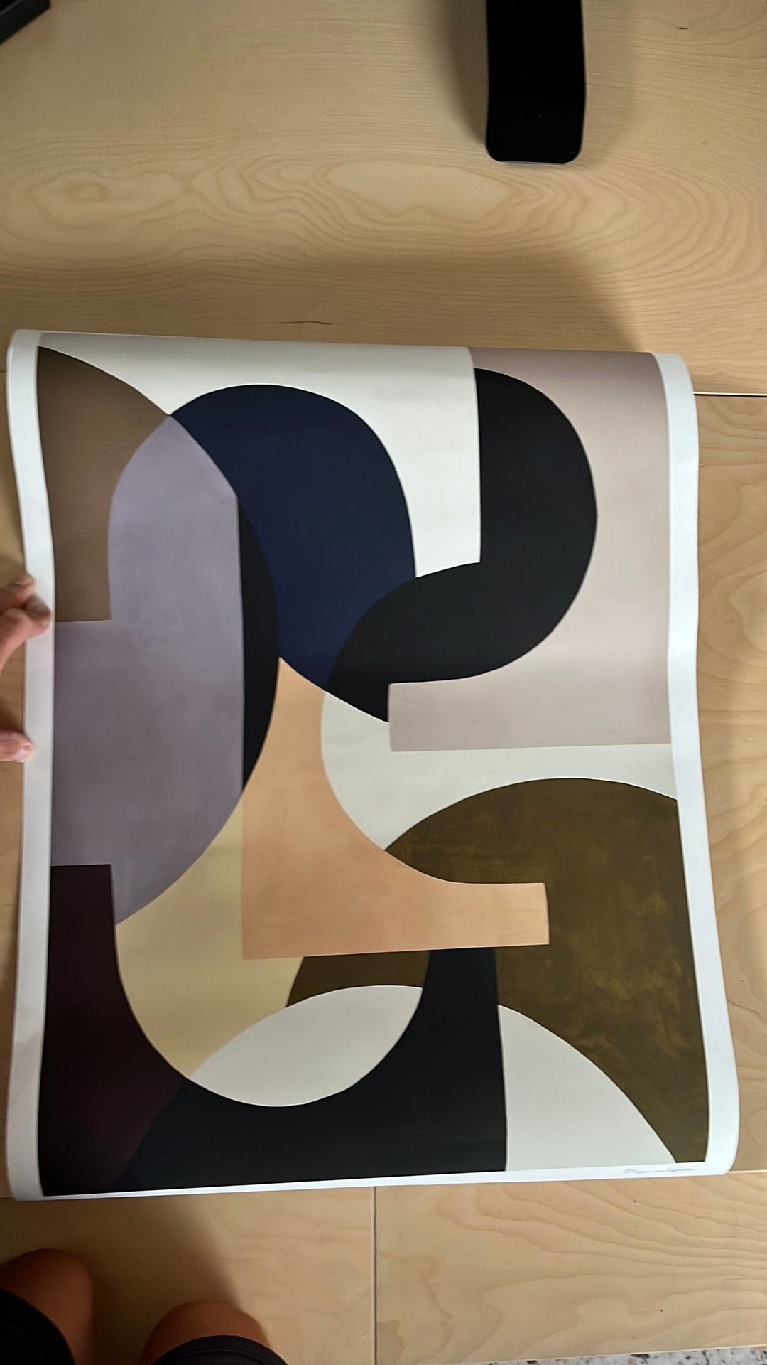 Abstracte Kunst Poster - Moderne Geometrische Vormen, Ophalen of Verzenden