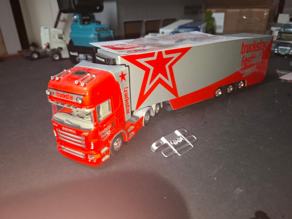 Scania truckstar 2007, Hobby en Vrije tijd, Modelauto's | 1:50, Ophalen of Verzenden, Zo goed als nieuw, Bus of Vrachtwagen, Tekno