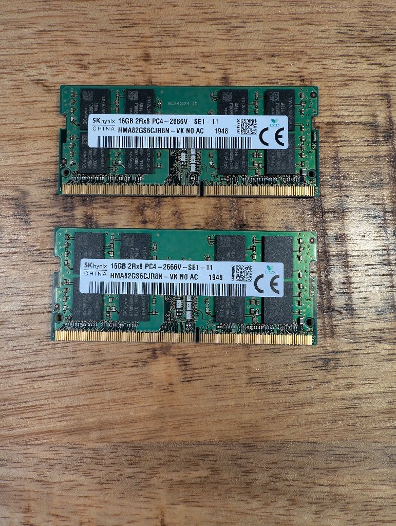SK Hynix 32GB DDR4 2666MHz SO-DIMM Set (2x16GB), Computers en Software, Unterschweinstiege 2-14 MAC Main Airport Cente r60549 Frankfurt am Main