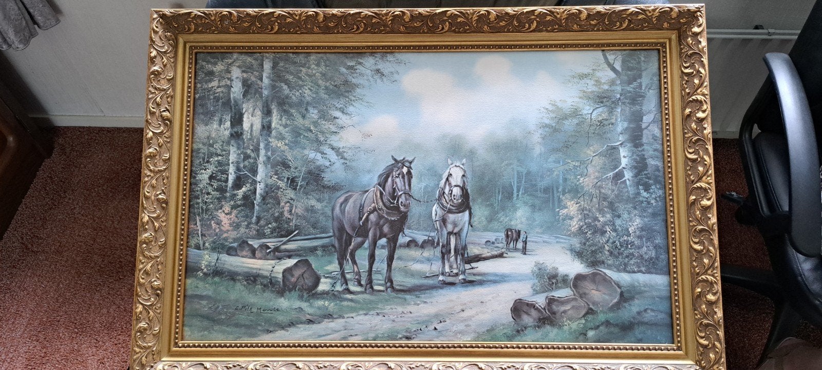 Schilderij afdruk van c.Pila Monte, Ophalen