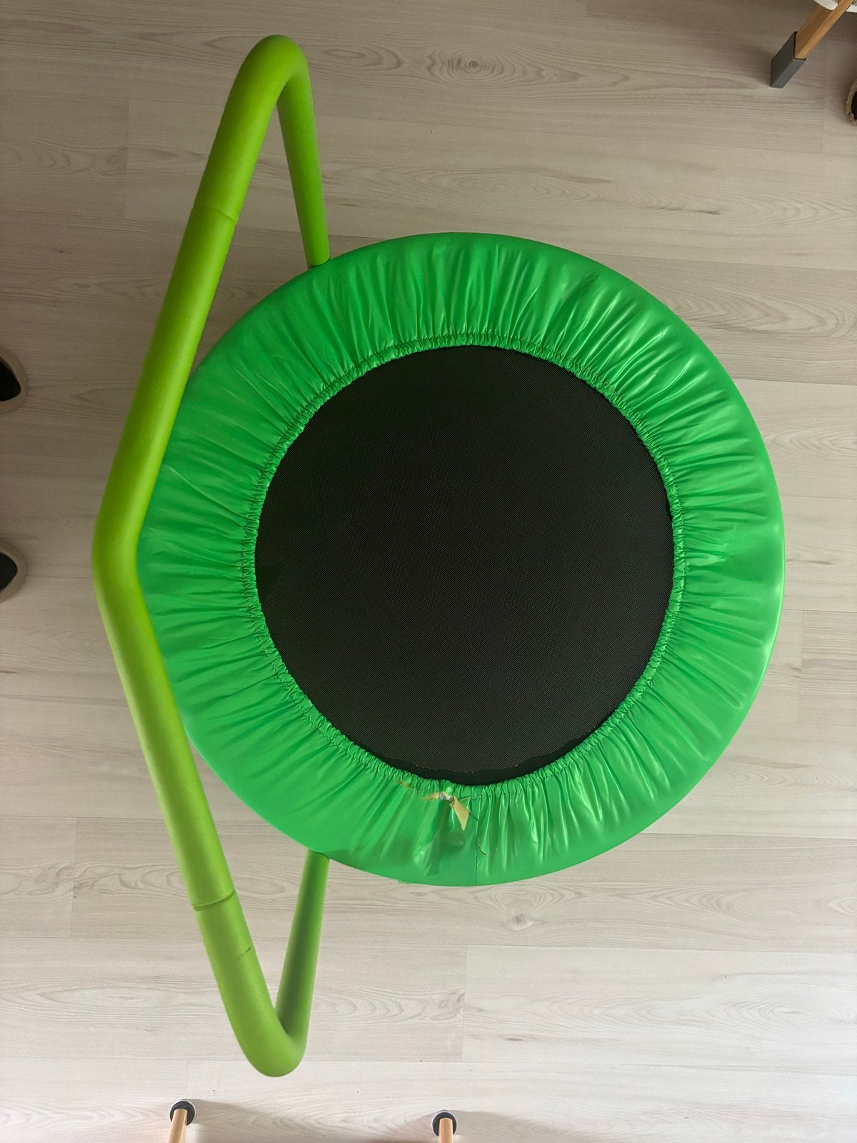 Kindertrampoline met handvat - Groen, Kinderen en Baby's, Speelgoed | Buiten | Trampolines, Ophalen, Gebruikt
