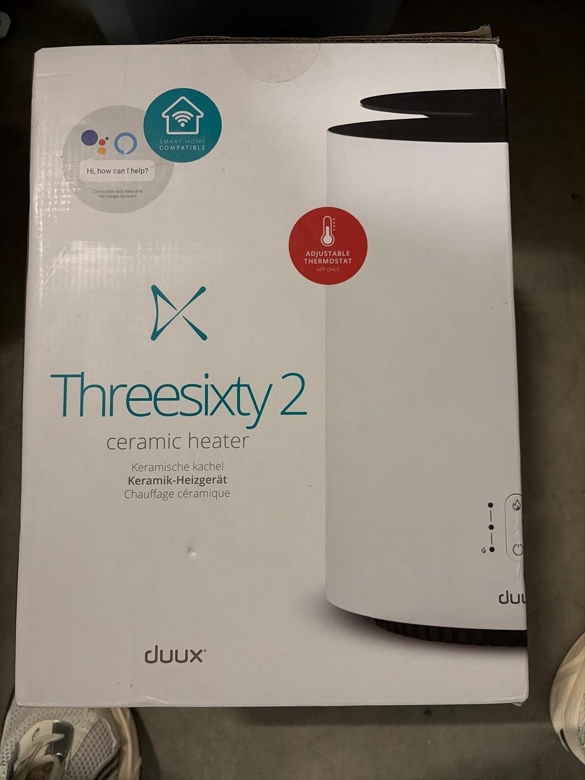 Duux Threesixty 2 Keramische Kachel - Smart Home Compatibel, Overige soorten, Elektrisch, Nieuw, Ophalen of Verzenden