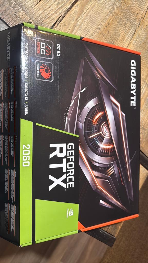 RTX 2060 gigabyte OC edition, Computers en Software, Videokaarten, Zo goed als nieuw, PCI-Express 3.0, GDDR6, Ophalen of Verzenden